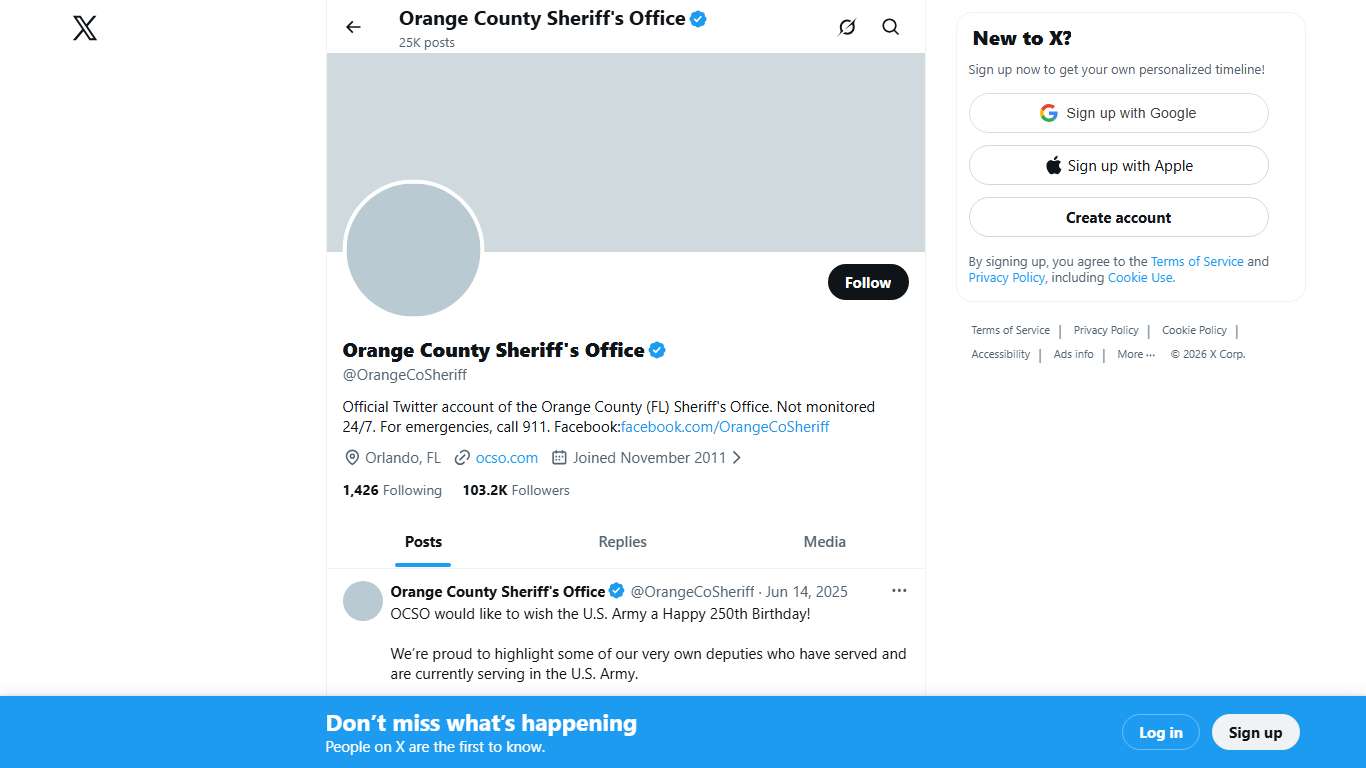 Orange County Sheriff's Office (@OrangeCoSheriff) / X